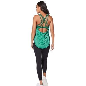 NWT Lululemon Free to Be Serene 2 in 1 Tank in Spirited Heather Green Size 8
